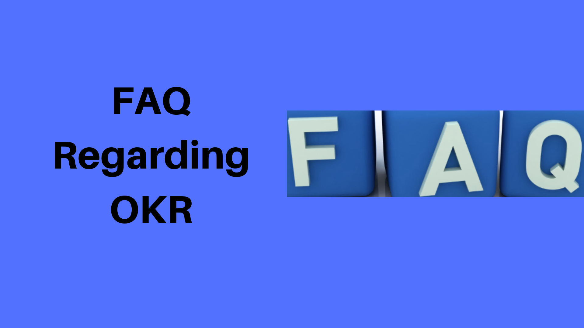 FAQ with Blue Background